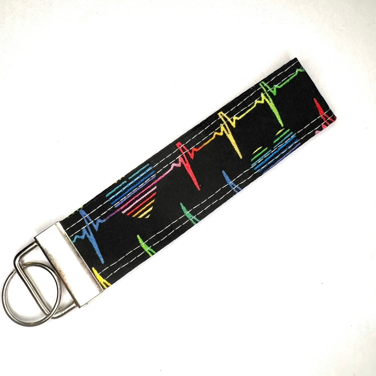 Rainbow Heart Beat Keychain