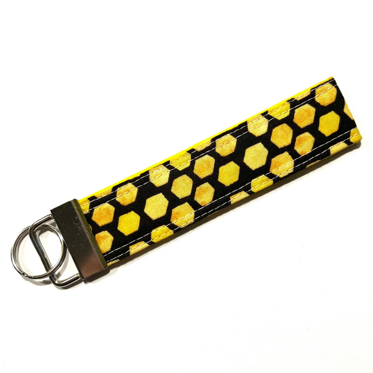 Black Honeycomb Keychain