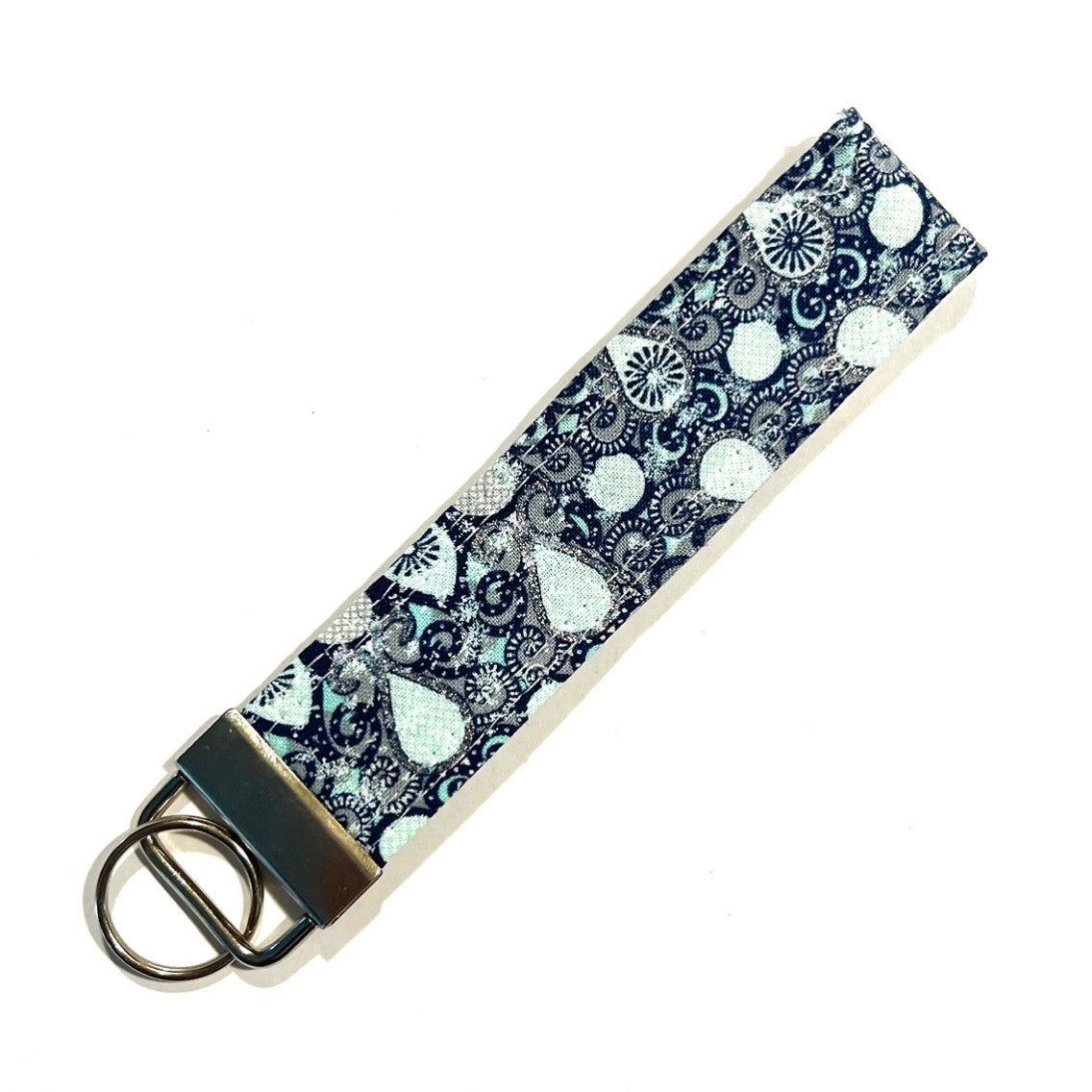 Sparkly Turquoise Keychain
