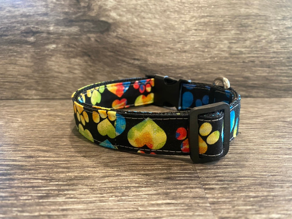 Rainbow Colored Hearts and Paws