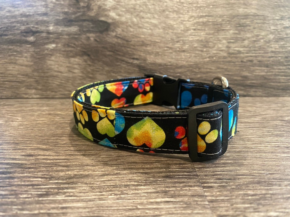 Rainbow Colored Hearts and Paws