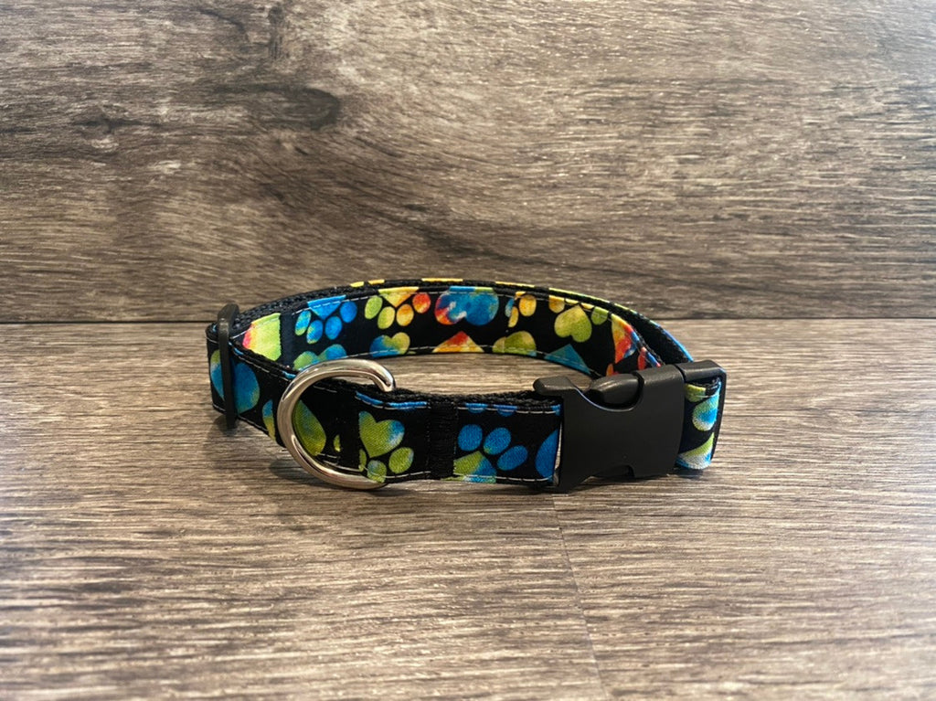 Rainbow Colored Hearts and Paws