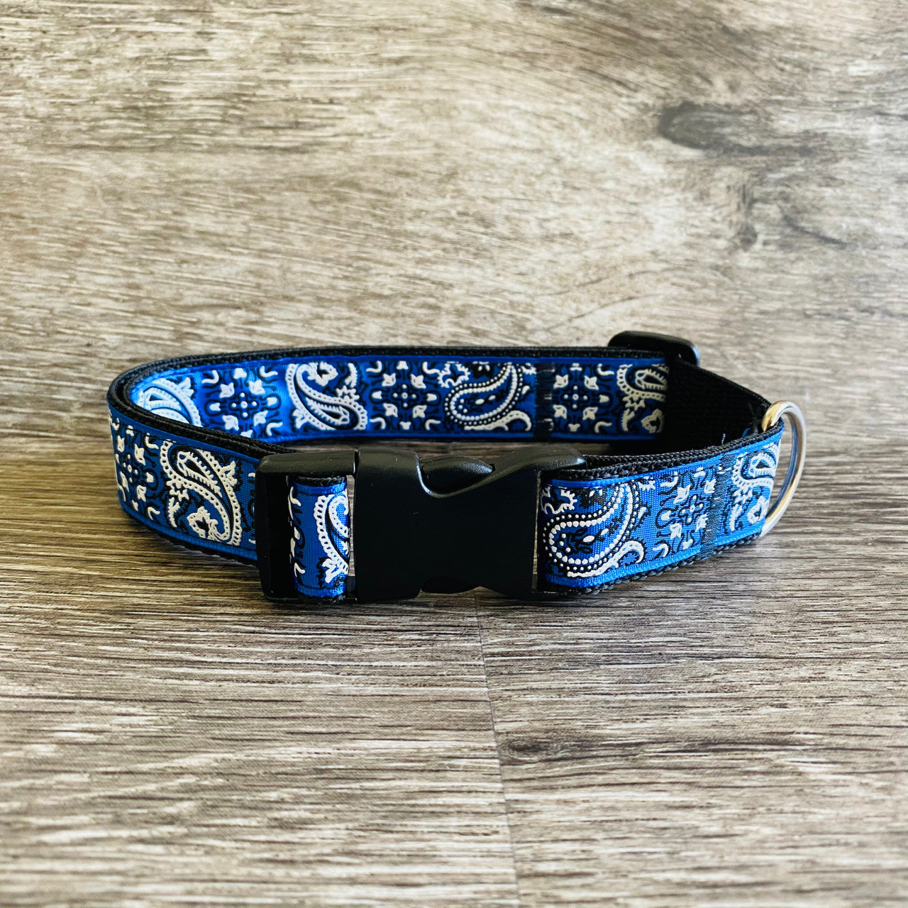 Collar - Printed Pets - Blue Paisley
