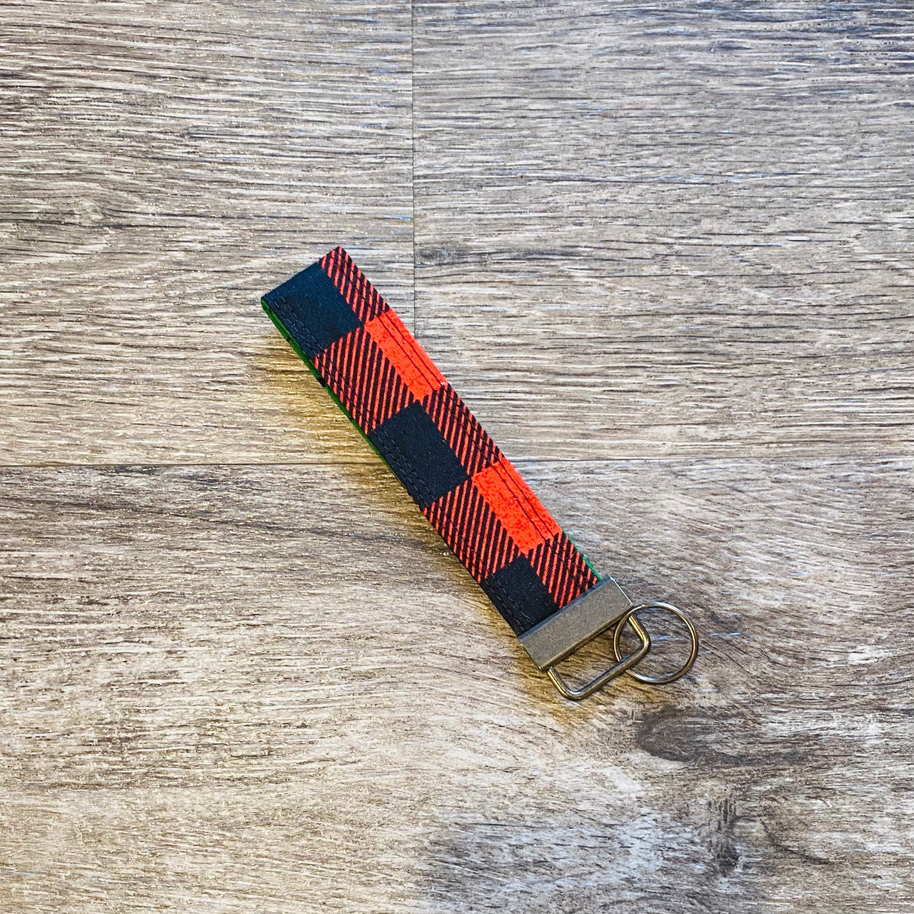 Buffalo Plaid (Red & Black) Keychain