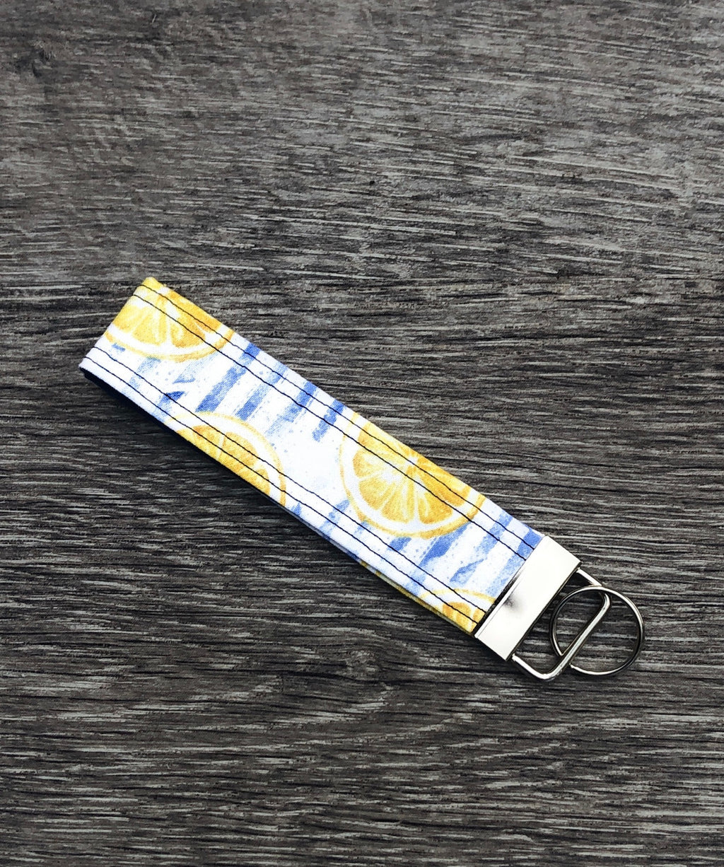 Lemon Stripe Keychain