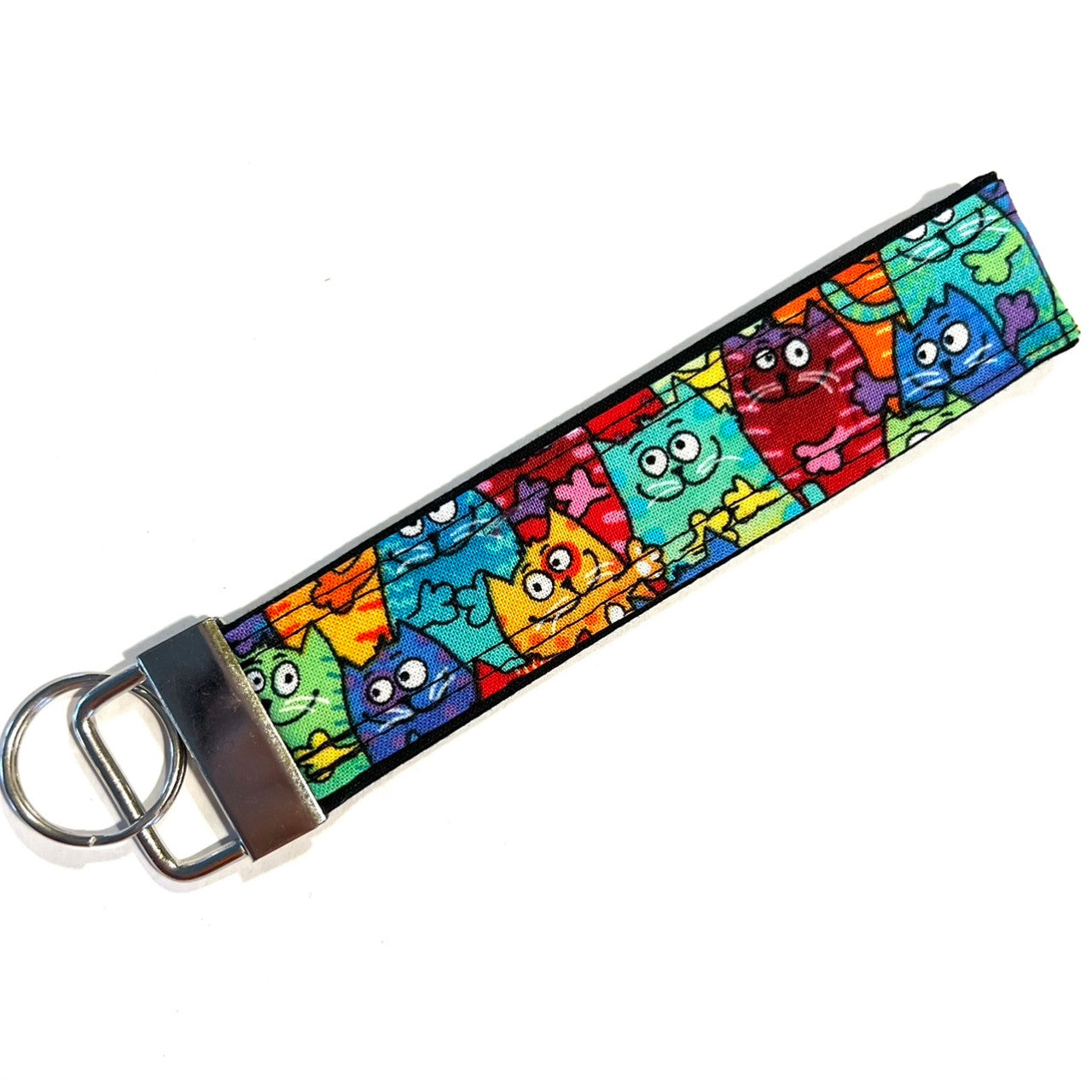 Colorful Cats Keychain