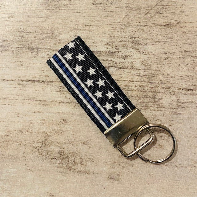 Thin Blue Line Mini Loop (with Stars)